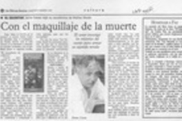 Con el maquillaje de la muerte  [artículo].