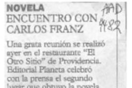 Encuentro con Carlos Franz  [artículo].