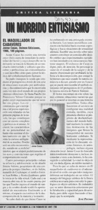 Un morbido entusiasmo  [artículo] José Promis.