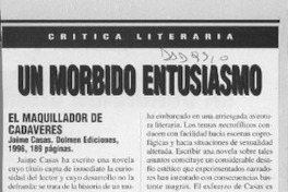 Un morbido entusiasmo  [artículo] José Promis.