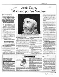 Jesús capo, marcado por su nombre  [artículo] Francisca Abogabir.