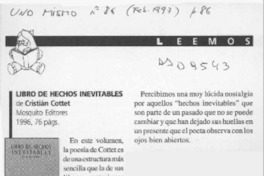 Libro de hechos inevitables  [artículo].