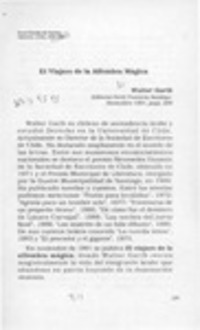 El viajero de la alfombra mágica : [artículo]