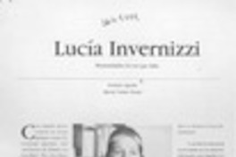 Lucía Invernizzi  [artículo] Ernesto Aguila [y] María Nelda Prado.