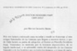 El doctor Desiderio Papp  [artículo] Héctor Croxatto Rezzio.