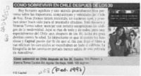 Cómo sobrevivir en Chile después de los 30  [artículo].