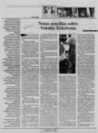 Notas sencillas sobre Volodia Teitelboim  [artículo] Luis Sánchez Latorre.