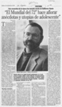 "El mundial del 72" hace aflorar anécdotas y utopías de adolescentes