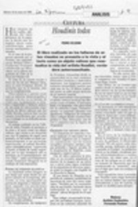 Houdinis todos  [artículo] Pedro Celedón.