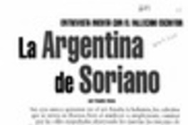 La Argentina de Soriano  [artículo] Claudia Alamo.