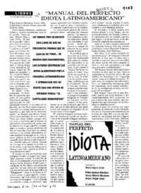 "Manual del perfecto idiota latinoamericano"  [artículo] Elizabeth Subercaseaux.