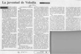 La juventud de Volodia  [artículo] Luis Barría.