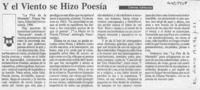 Y el viento se hizo poesía  [artículo] Ximena Adriasola.