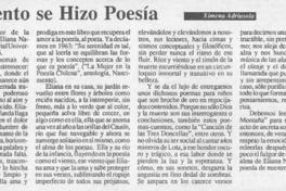 Y el viento se hizo poesía  [artículo] Ximena Adriasola.