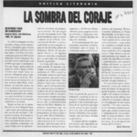 La sombra del coraje  [artículo] José Promis.