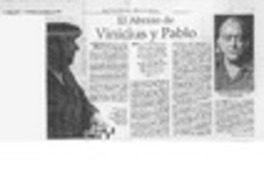 El abrazo de Vinicius y Pablo