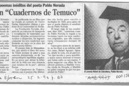 Publican "Cuadernos de Temuco"  [artículo].