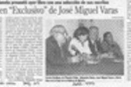 Cuentos en "Exclusivo" de José Miguel Varas  [artículo] Ximena Poo.