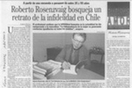 Roberto Rosenzvaig bosqueja un retrato de la infidelidad en Chile