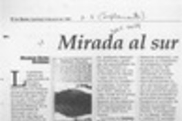 Mirada al sur  [artículo] Mauricio Ostria González.