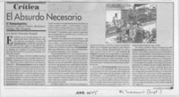 El absurdo necesario  [artículo] Javier Edwards Renard.