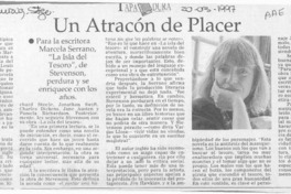 Un atracón de placer  [artículo] Carolina Andonie Dracos.
