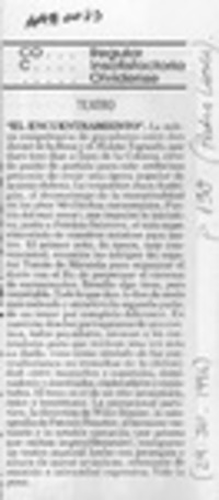 Teatro  [artículo] Pedro Labra.