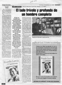 El lado frívolo y profundo de un hombre completo  [artículo] Grace Dunlop.