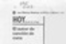 El autor de canción de cuna  [artículo] Daniel de la Vega.