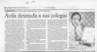 Avila desnuda a sus colegas  [artículo].