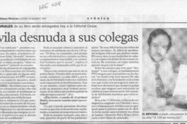 Avila desnuda a sus colegas  [artículo].