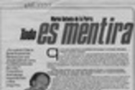 Marco Antonio de la Parra, todo es mentira  [artículo] Bárbara Mayer.