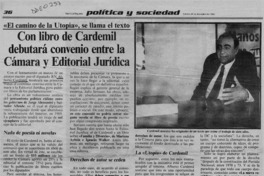 Con libro de Cardemil debutará convenio entre la Cámara y Editorial Jurídica  [artículo].