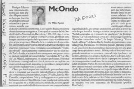 McOndo  [artículo] Milton Aguilar.