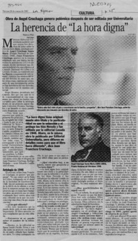 La herencia de "La hora digna"  [artículo] Ximena Poo.