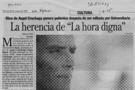 La herencia de "La hora digna"  [artículo] Ximena Poo.