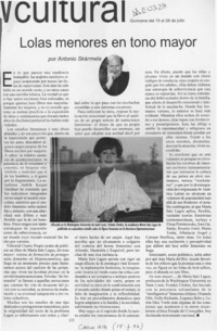 Lolas menores en tono mayor