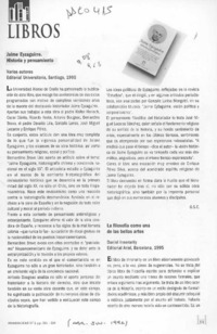 Jaime Eyzaguirre, historia y pensamiento