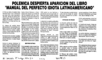 Polémica despierta aparición del libro "Manual del perfecto idiota latinoamericano"  [artículo]