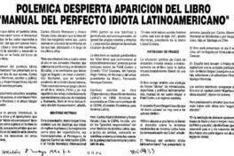Polémica despierta aparición del libro "Manual del perfecto idiota latinoamericano"  [artículo]