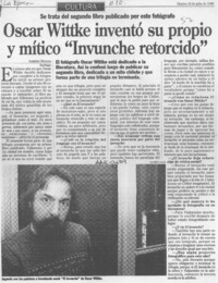 Oscar Wittke inventó su propio y mítico "Invunche retorcido"  [artículo] Loreto Novoa.