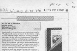 El fin de la historia  [artículo] Lilioska Yankovich.