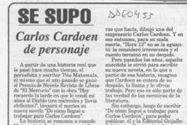Carlos Cardoen de personaje  [artículo].