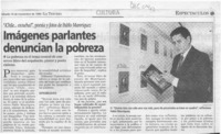 Imágenes parlantes denuncian la pobreza  [artículo].