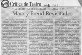 Marx y Freud revisitados  [artículo] Carola Oyarzún L.