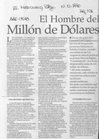 El hombre del millón de dólares  [artículo] Denise Baden.