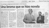 Una Broma que se hizo novela  [artículo].