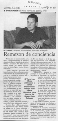 Remezón de conciencia  [artículo].