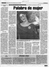 Palabra de mujer  [artículo] Nancy Garín [y] María Eugenia Meza.