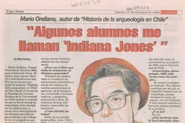 "Algunos alumnos me llaman "Indiana Jones""